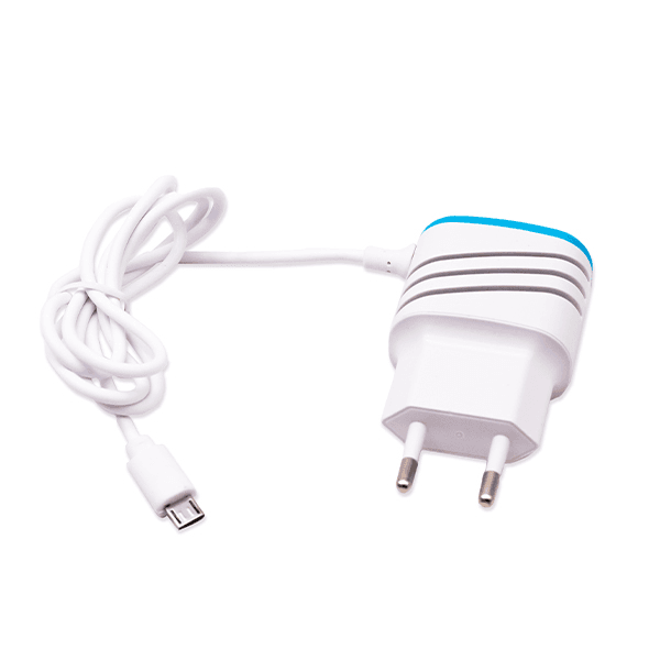 Carregador de Parede Geral Carregamento Rápido Micro USB Re-Car-9006 Branco/Azul