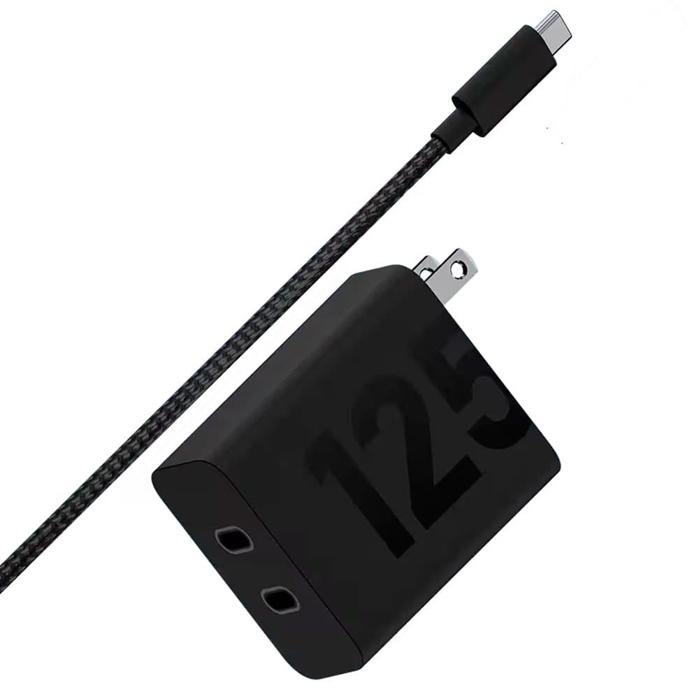 Carregador de Parede Motorola PG38C06718 125W Turbopower Duo USB-C + Cabo USB-C – Preto