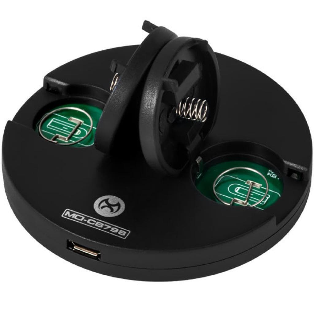 Carregador de Pilhas Mox Mo-Cb798 com 2 Pilhas 2032