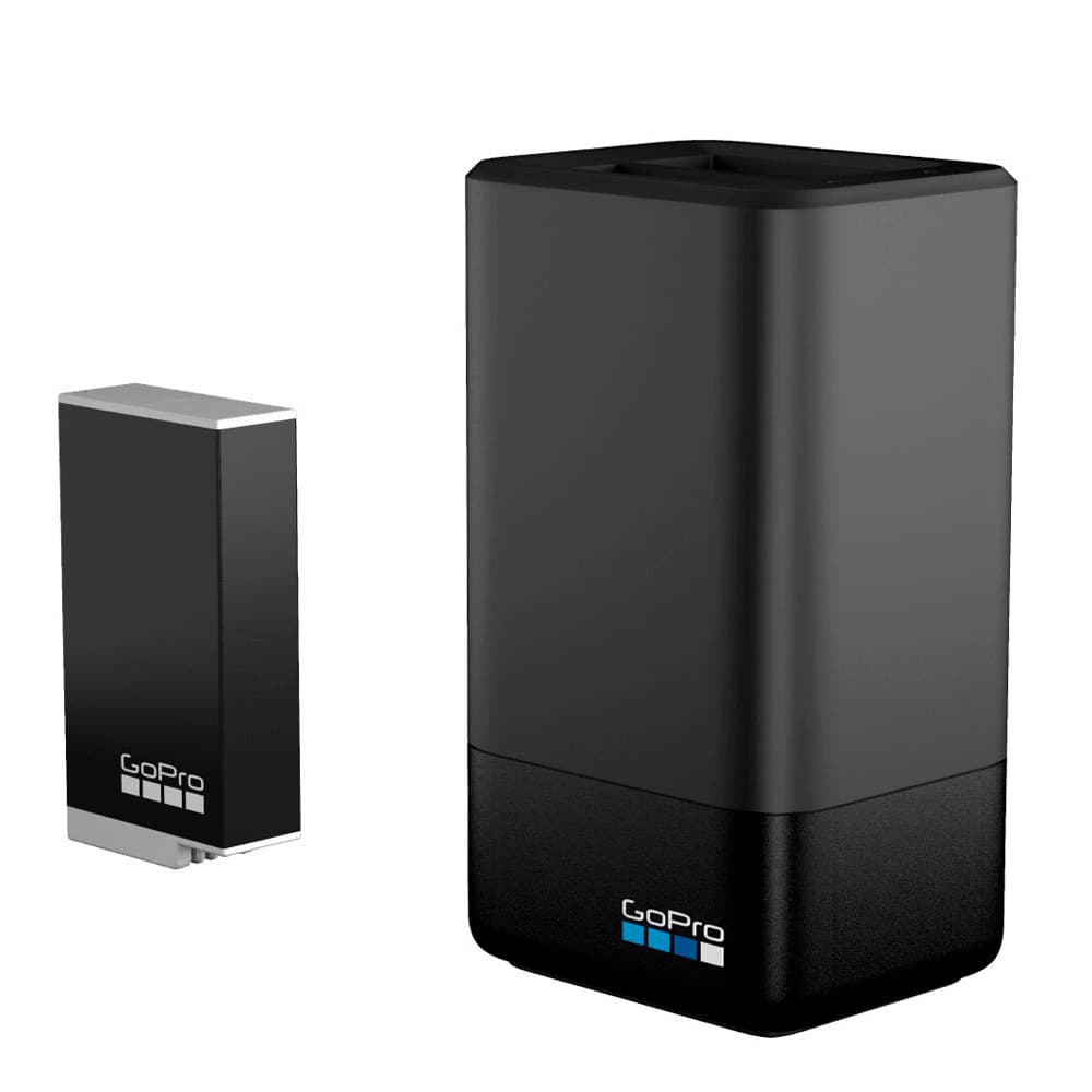 Carregador Duplo de Bateria GoPro + 1 Bateria Enduro para Max