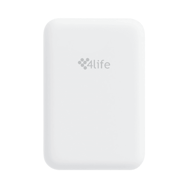 Carregador Portátil 4LIFE Battery Pack MagSafe Compatível com iPhone 12/12 Pro, iPhone 13/13 Pro, iPhone 14/14 Plus/14 Pro/14 Pro Max - Branco