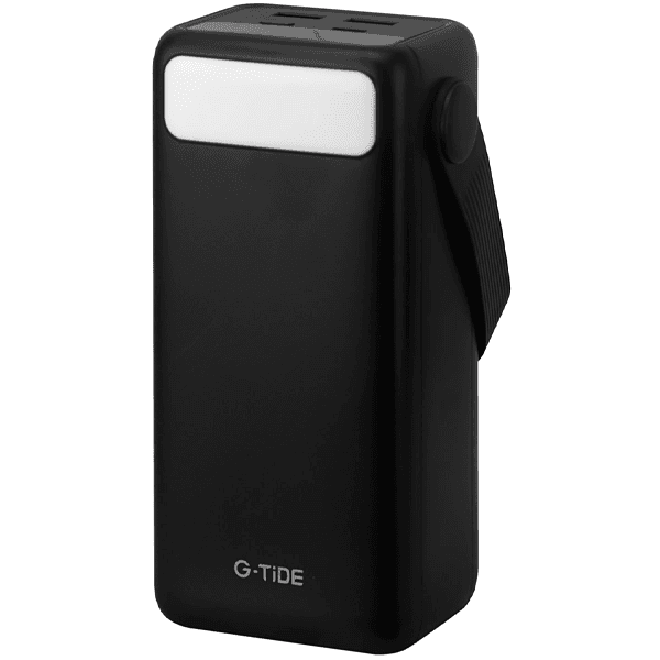 Carregador Portátil G-Tide PowerOasis+ 65W 50000 mAh 2 Saídas USB USB-C Preto