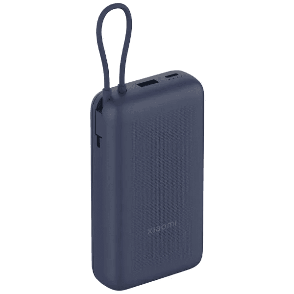 Powerbank Xiaomi PB2030MI 20000mAh 33W USB-C e USB-A com Cabo USB-C Embutido Azul