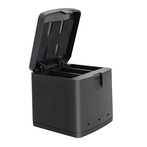Carregador Triplo 4Life Versaflex Collection 3-Port Battery Charger Box (For H9 / H10 / H11 / H12) Fl4574 5V 2A - Preto