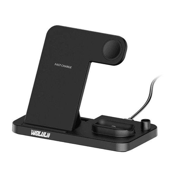 Carregador Wireless Wolulu As-51853 4 Em 1 15W Preto
