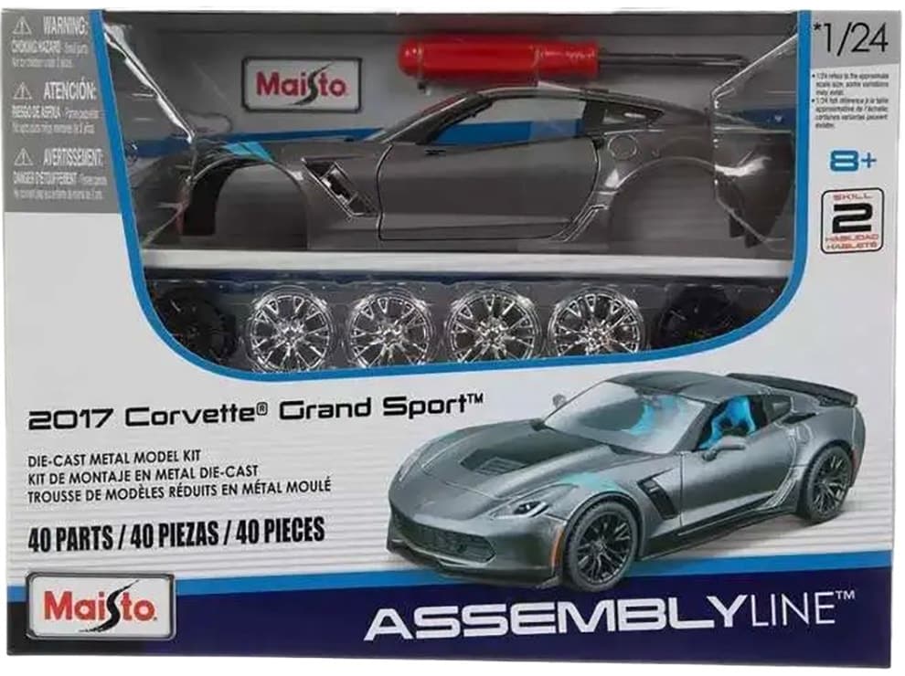 Carrinho de Montagem 2017 Corvette Grand Sport Maisto - 39527