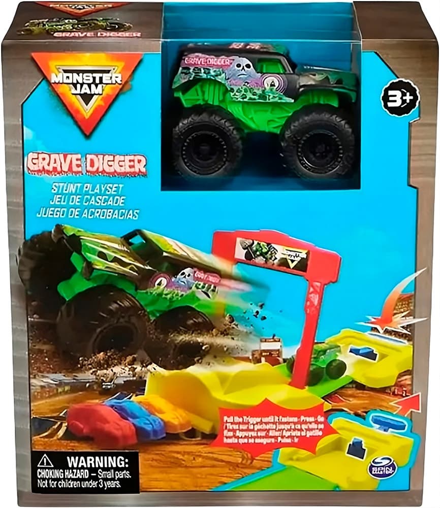 Carro de Controle Remoto Monster Jam Grave Digger Spin Master