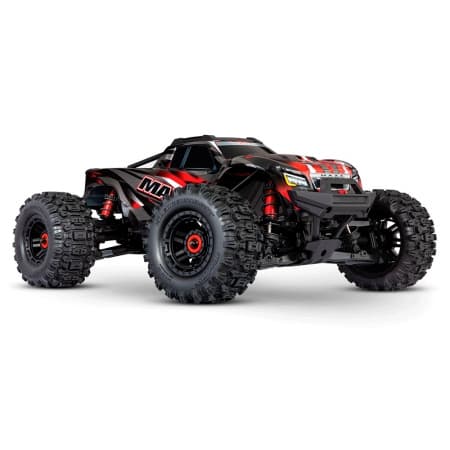Carro Monster Truck Traxxas Maxx 1/10 TQi 4S WideMAXX Vermelho