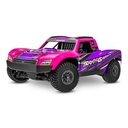 Carro Traxxas Mini Slash 4WD Short Course Rtr Bl-2S Roxo 108164-1