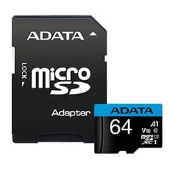 Cartão de Memória Micro SD ADATA V10 64GB Classe 10 - AUSDX64GUICL10A1-RA1