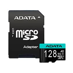 Cartão de Memória Micro SD ADATA V30 128GB Classe 10 4K - AUSDX128GUI3V30SA2-RA1
