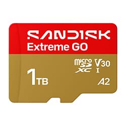 Cartão de Memória Micro SD SanDisk Extreme Go 1TB V30 A2 4K UHD - SDSQXGN-1T00-GN6MN