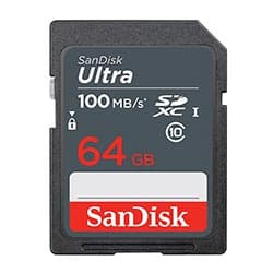 Cartão de Memória SD SanDisk Ultra 64GB Classe 10 - SDSDUNR-064G-GN3IN
