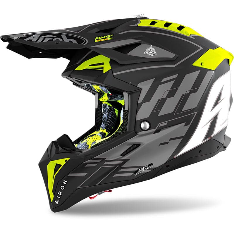 Capacete Airoh Aviator 3 Rampage Laranja Fosco Xxl
