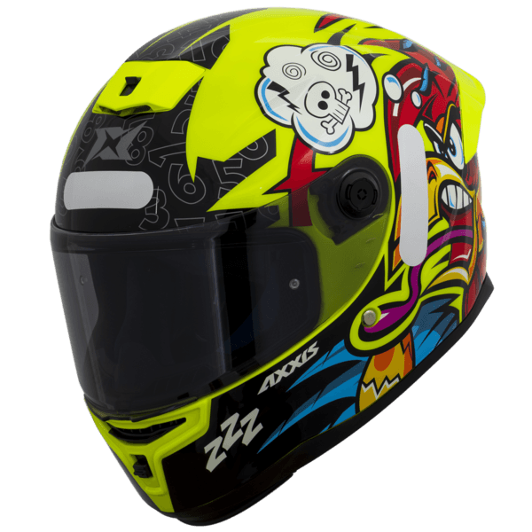 Capacete Axxis Hummer Braap A3 Amarelo - M