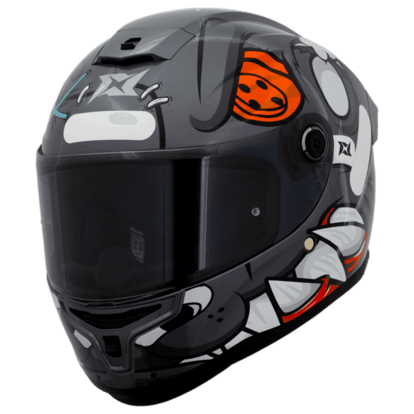 Capacete Axxis Hummer Teedy - C2 Cinza Brilhante / M