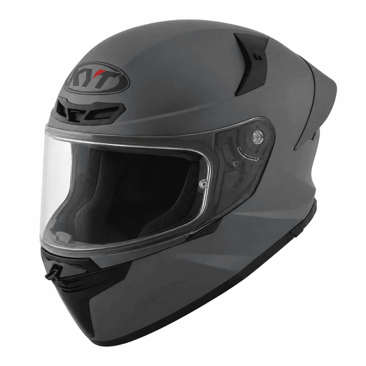 Capacete Kyt TT-Revo Plain - Cinza Fosco / M