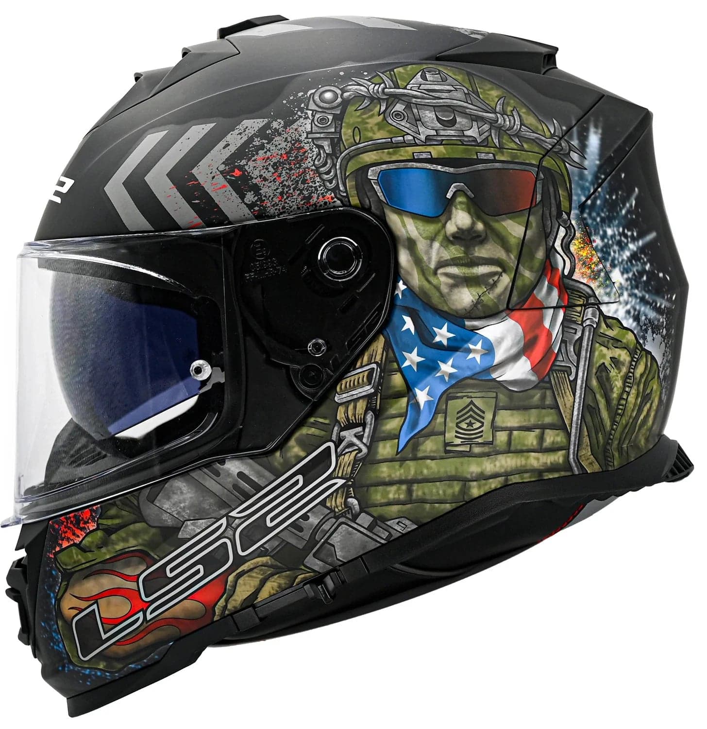 Capacete Integral Ls2 Ff800 Assault Commando / M