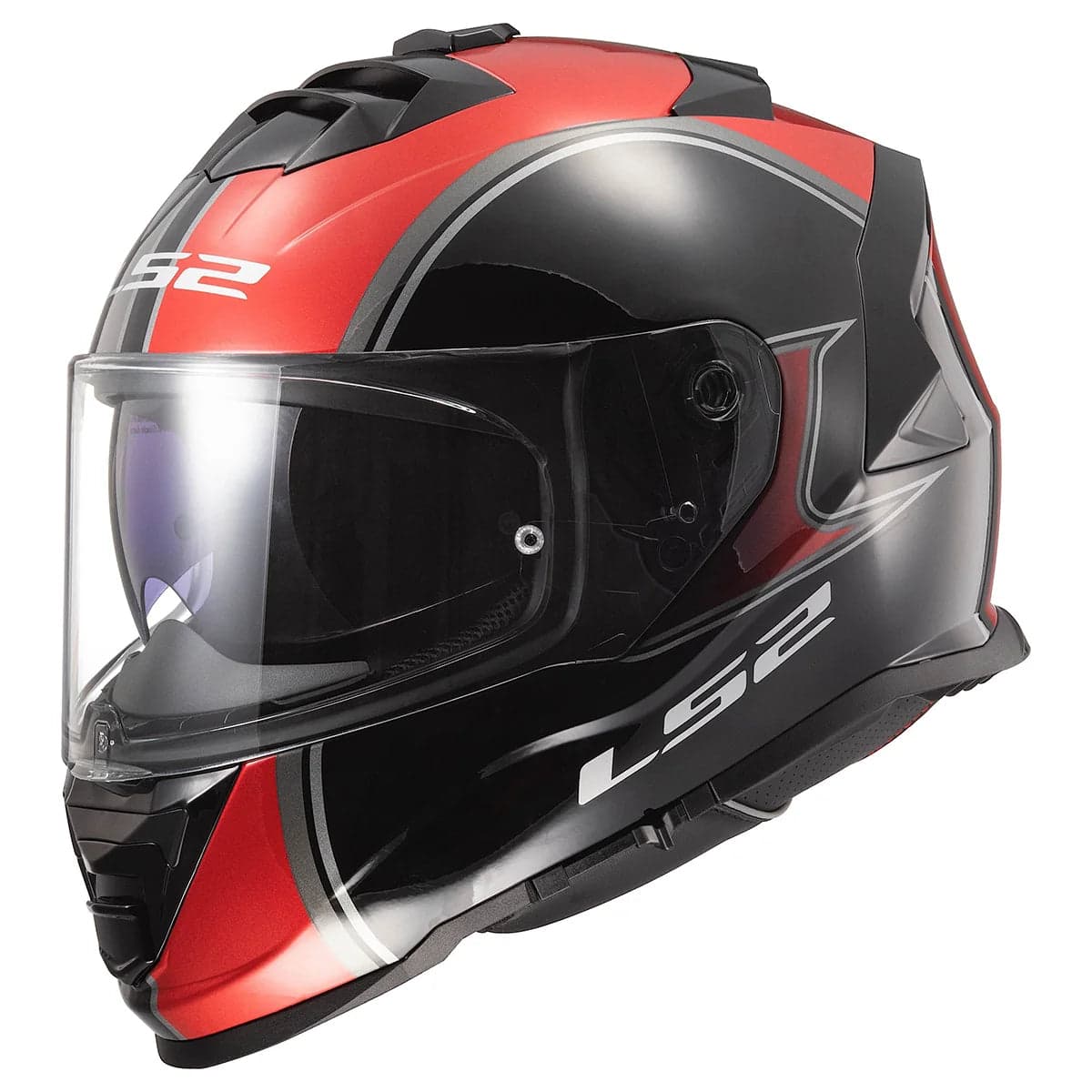 Capacete Ls2 Ff800 Assault Integral G.Metallic Red Black / Xs
