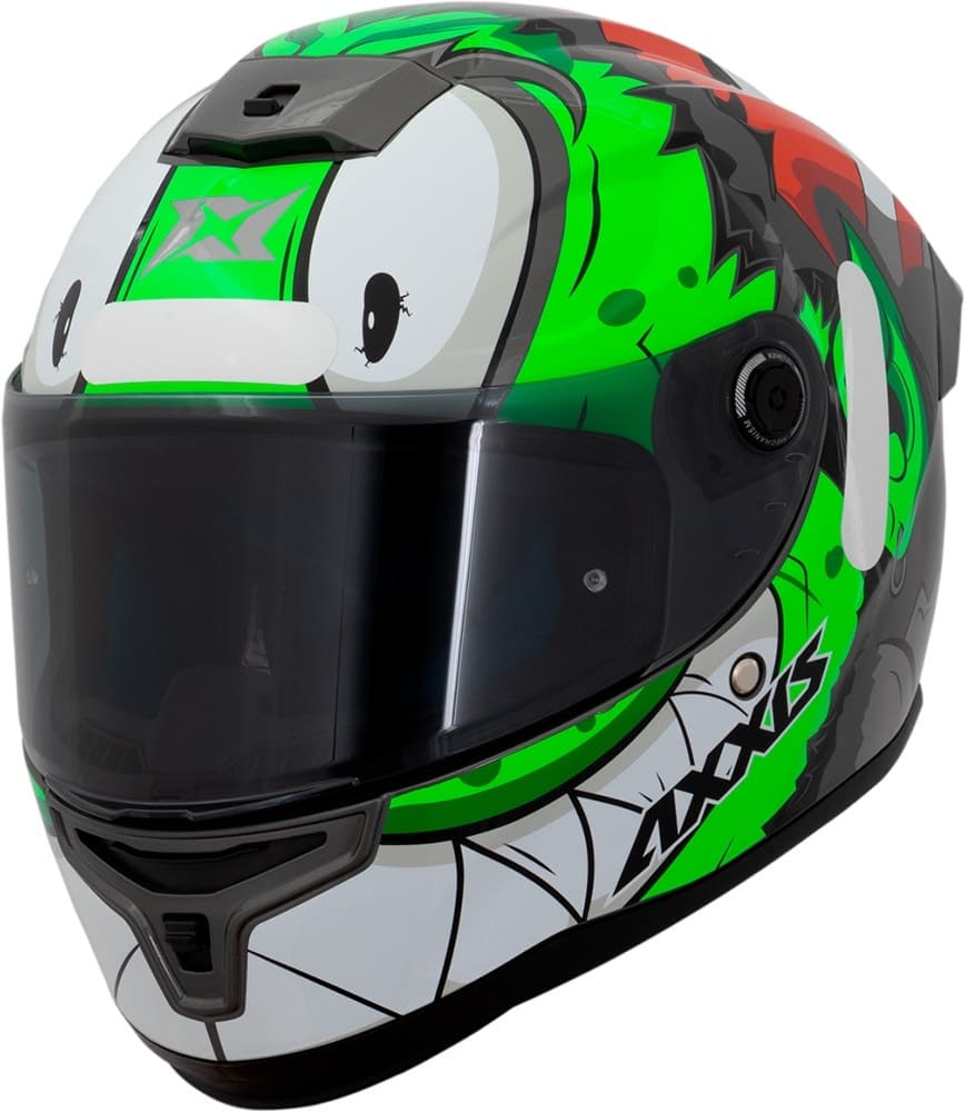 Capacete para Moto Axxis Hummer S Melkor D6 - Tamanho L (59-60) - Verde Brilhante
