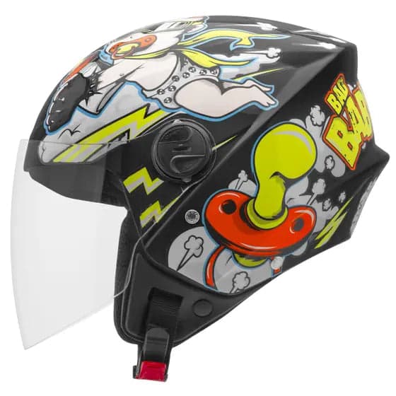 Capacete Pro Tork New Liberty Three Baby Preto Brilhante 56