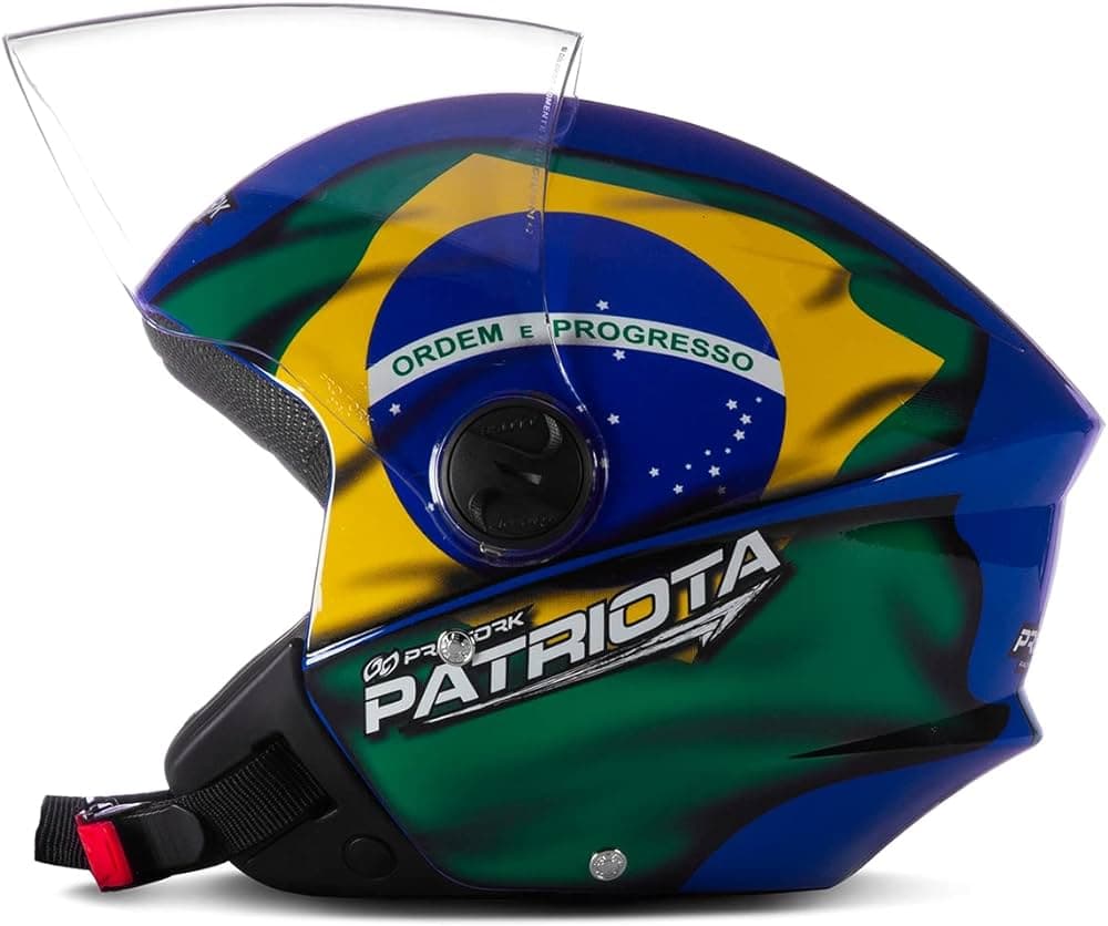 Capacete Pro Tork New Liberty Three Patriota Azul/Verde Tamanho 58