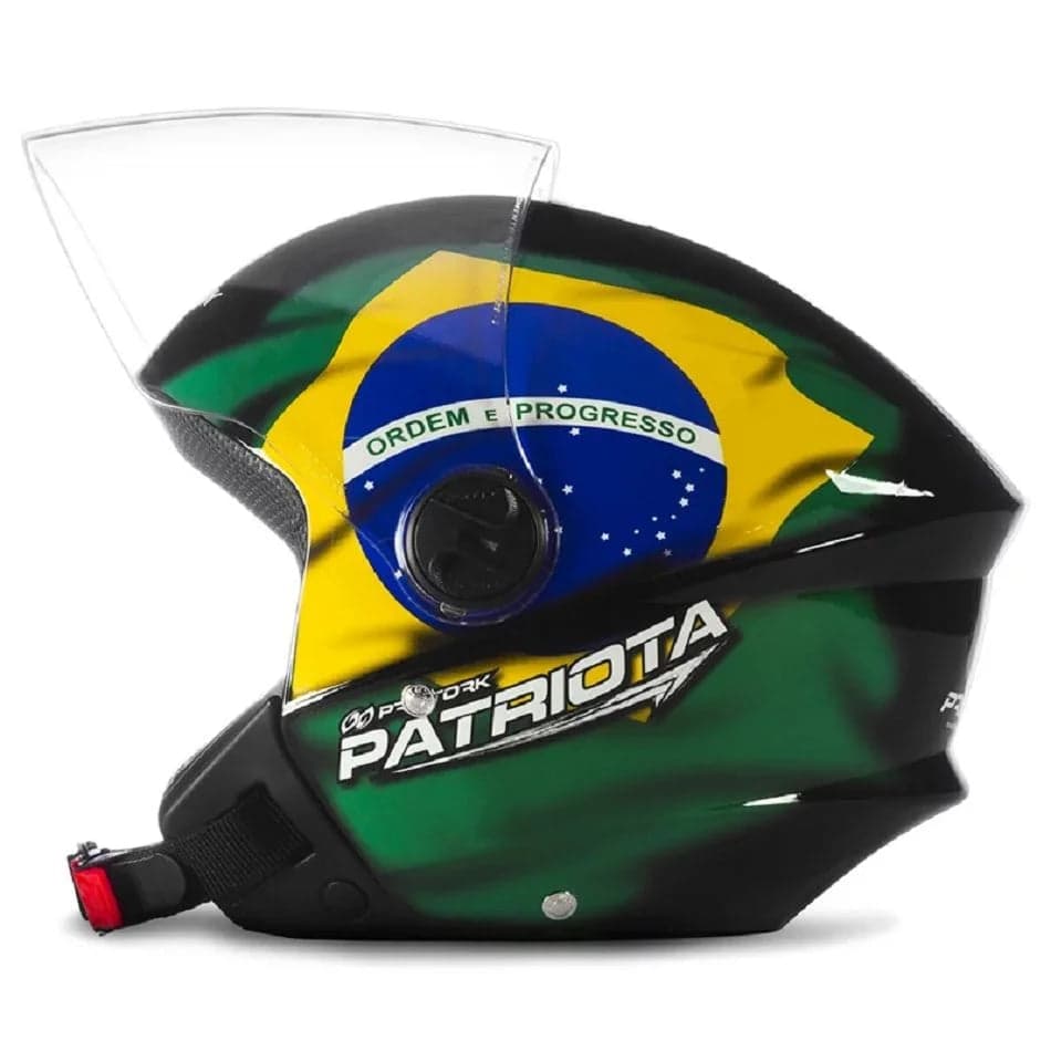Capacete Pro Tork New Liberty Three Patriota Preto/Verde Tamanho 60