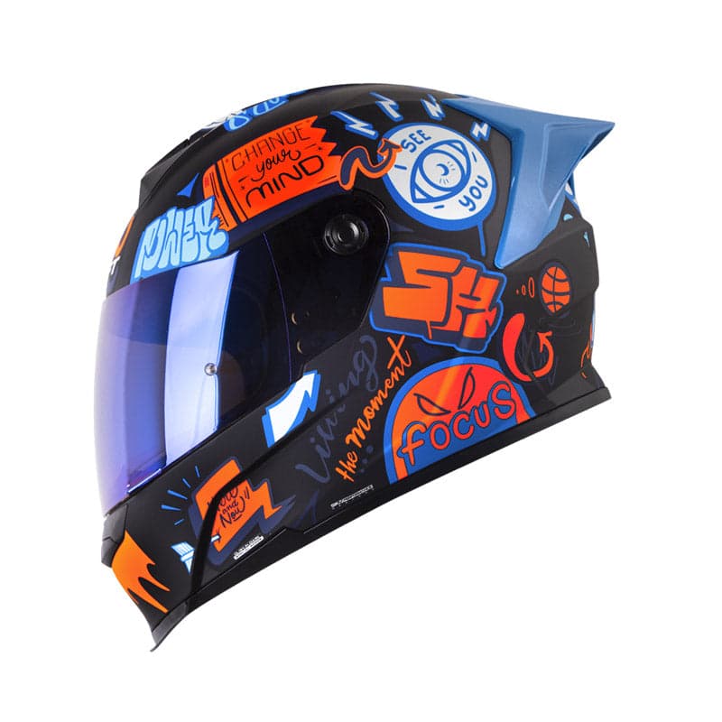 Capacete Shaft Sh-502SP Beat - Preto / Laranja Preto / M