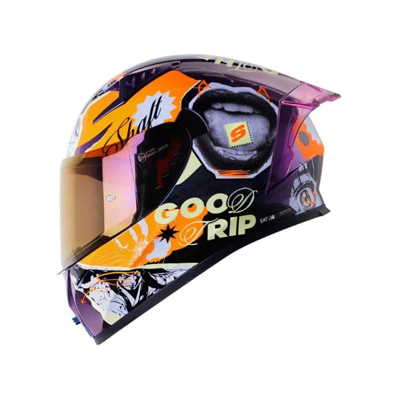 Capacete Shaft Sh-526SP Evo Llage Cama Laranja Preto