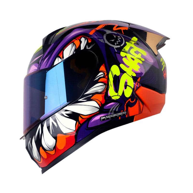 Capacete Shaft Sh-560Evo Menfis - Roxo Laranja / P