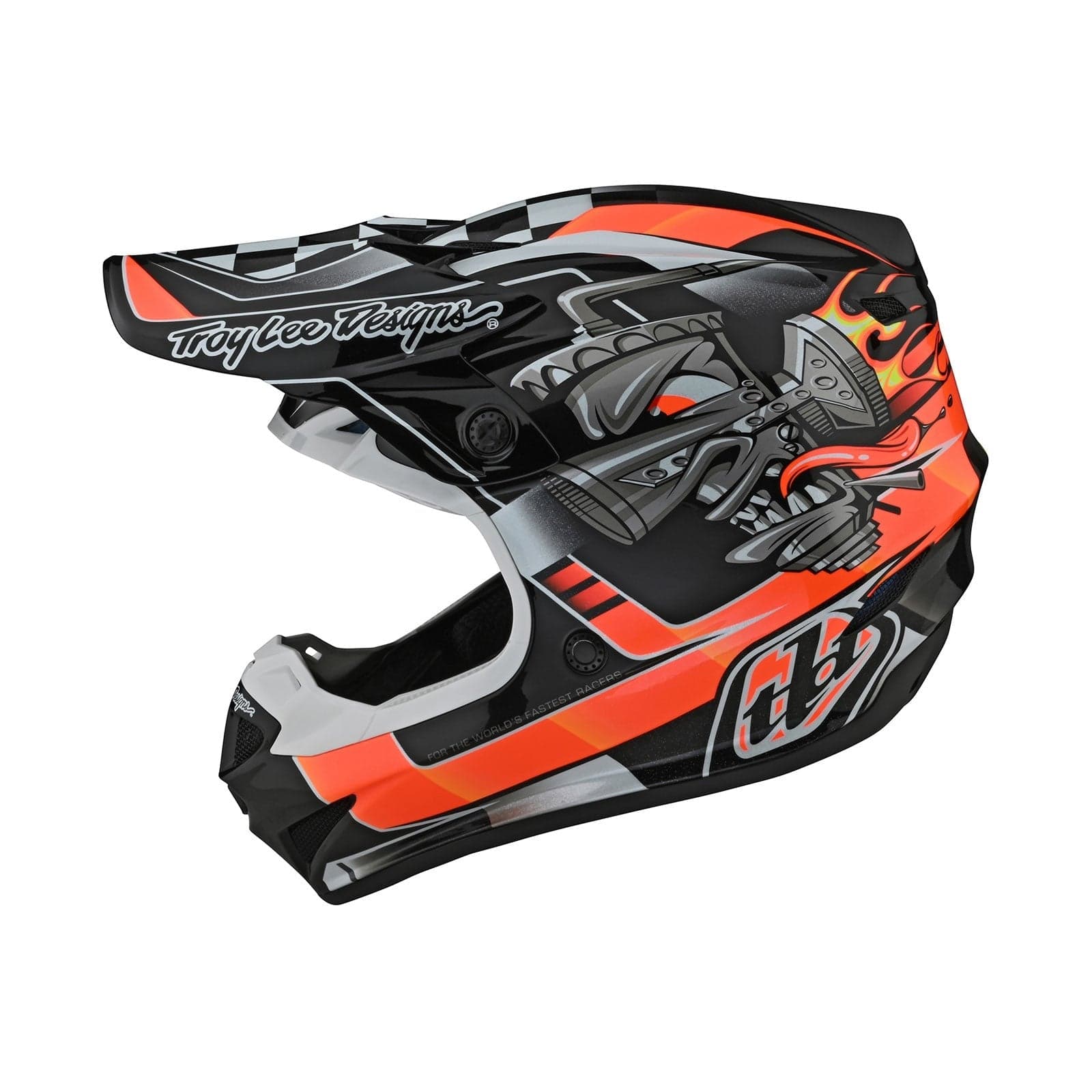 Capacete Troy Lee Designs Se-4 Carbon L Laranja