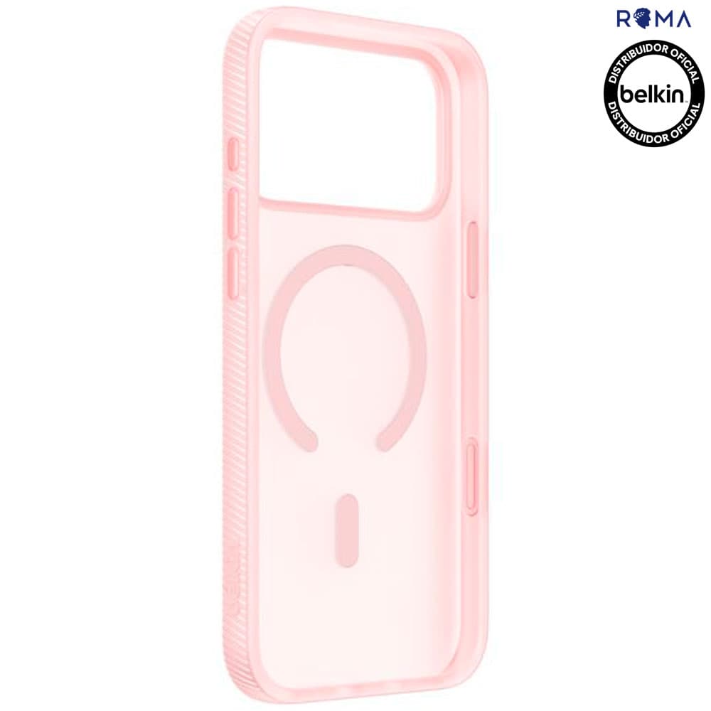 Capa Belkin iPhone 17 Pro Max SheerForce Grip Candy Soft Rosa – MSA036FQPK