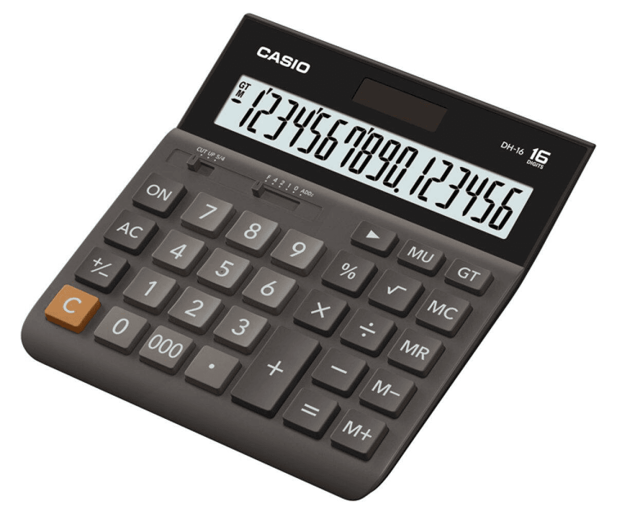 Casio Calculadora Dh-16 Black
