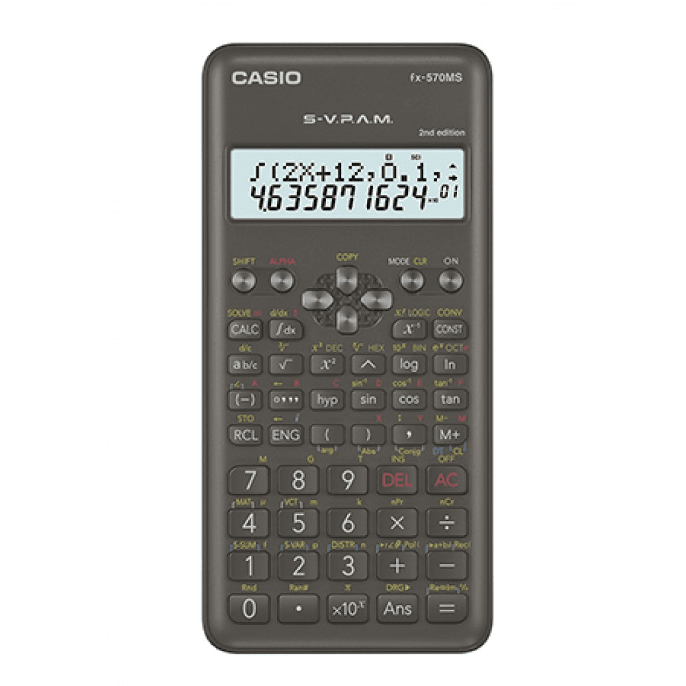 Calculadora Casio Fx-570MS 2DA Edition Preta