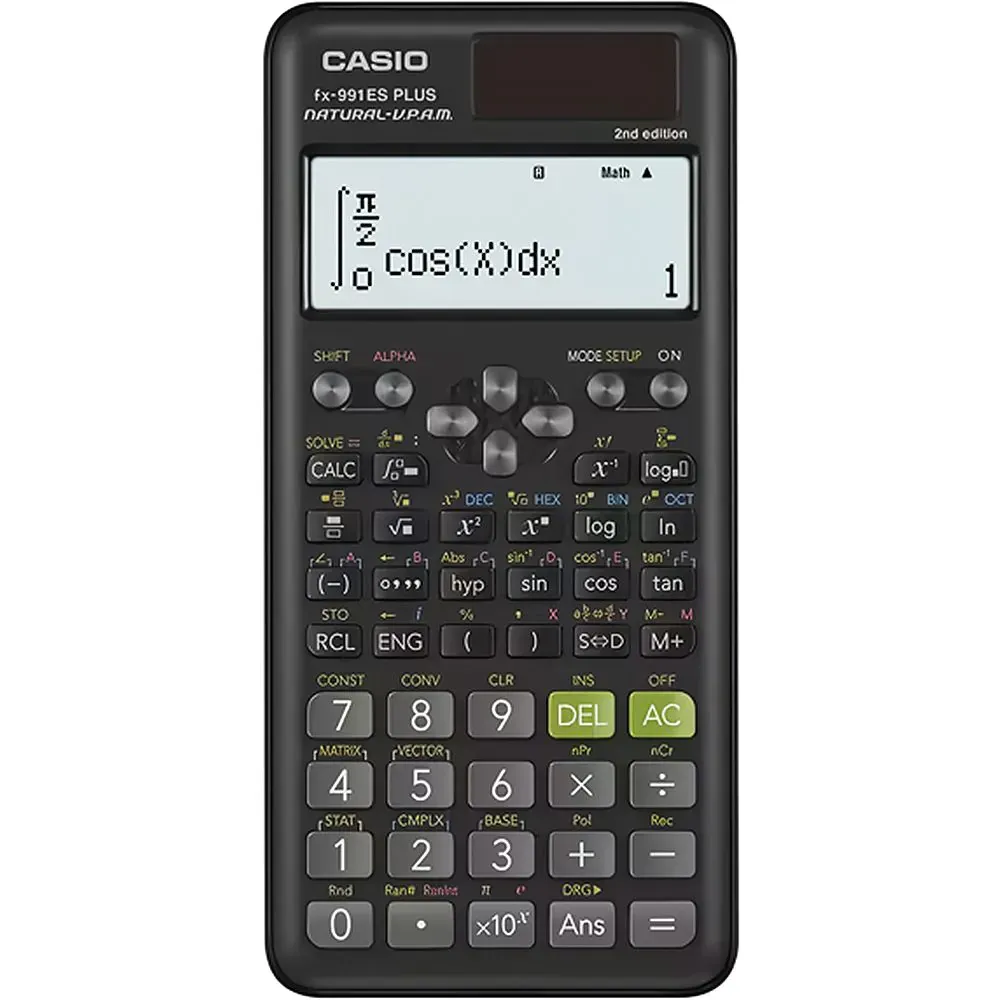 Teclado Casio Calculadora Fx-991ES Plus 2NDA Edition Negro