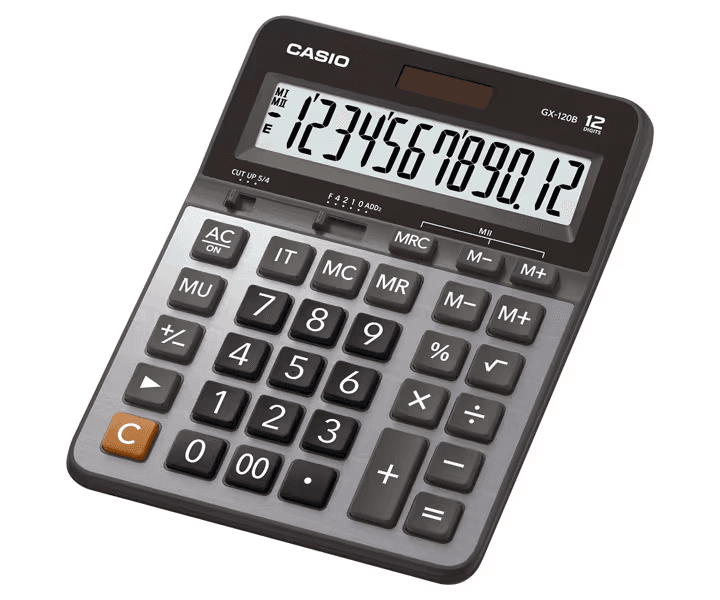 Calculadora Casio Gx-120B Prateado