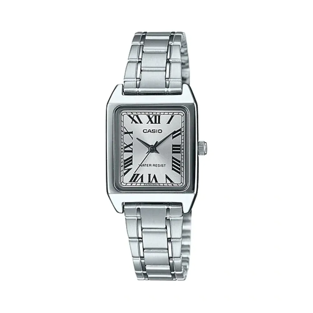 Relógio Casio Feminino Ltp-V007D-7BUDF Prateado + Estojo