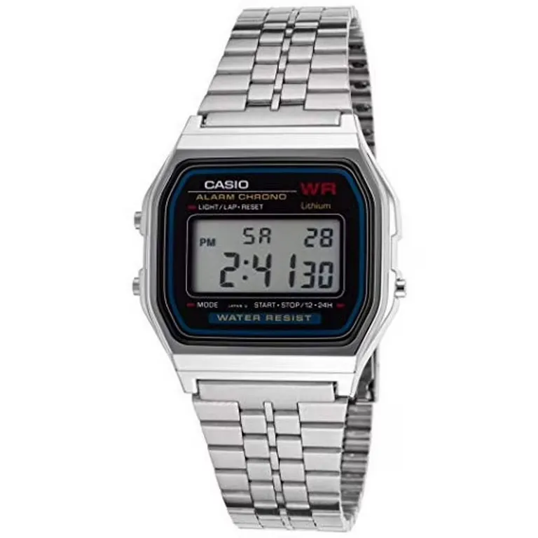 Relógio Casio A159WA-N1DF Preto/prateado + Estojo