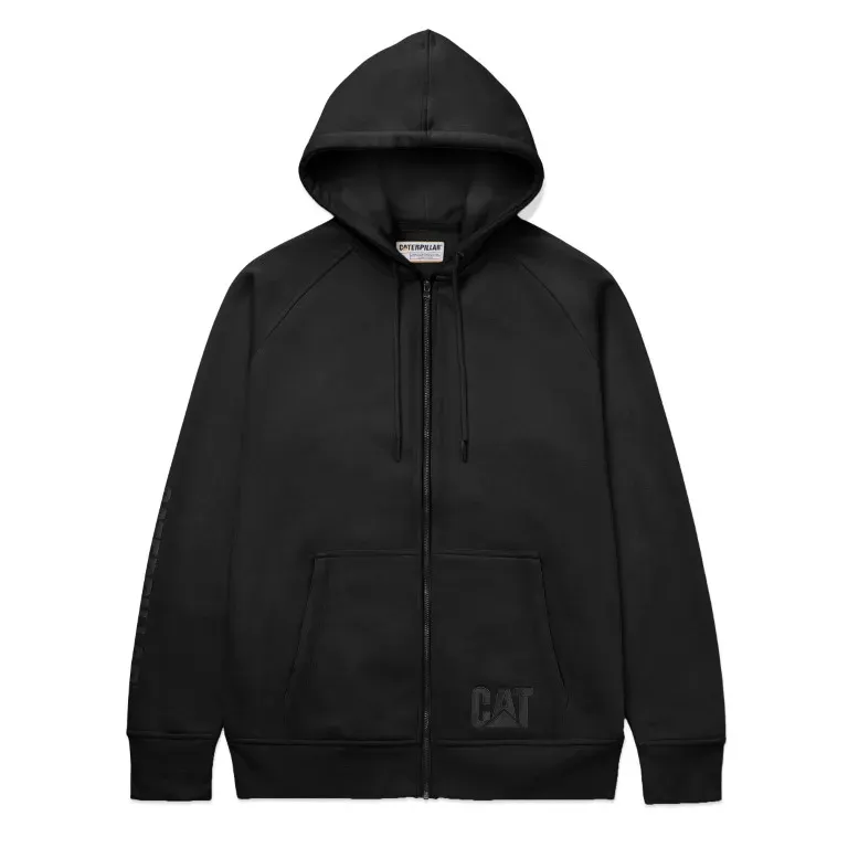 Moletom com Zíper Caterpillar 4050046-13013 Preto Tam. Xl