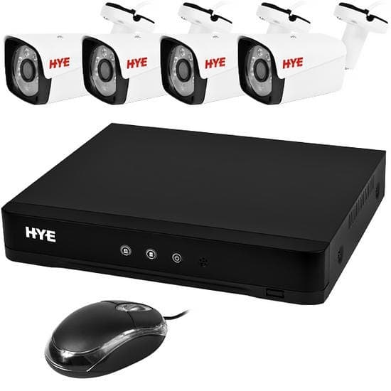 Kit Cctv Hye Hye-AH4404T 2.8Mm 4 Câmeras Bullet Dvr 8 Canais