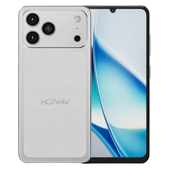 Celular Hotwav A17 Pro Max Dual Chip 128GB/4GB RAM de 6.75" 13MP/5MP Moonlight Silver