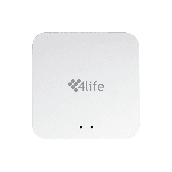 Central Inteligente Multimodo 4Life Smart Gateway Zigbee 3.0 / Bluetooth / WiFi / SigMesh / Ate 128 Dispositivos / App Smart Life + Tuya - Branco