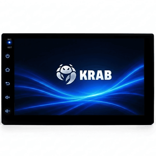 Central Multimídia Receiver Krab Kbrm7 7" 32GB Bluetooth Wi-Fi Fm USB Preto
