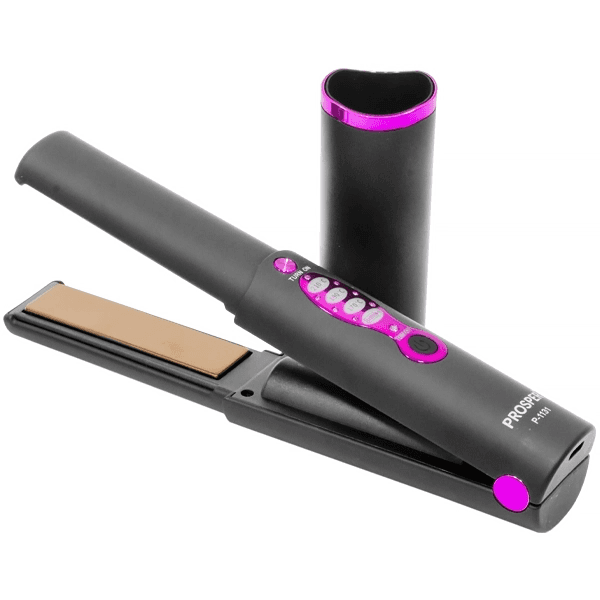 Chapa de Cabelo Prosper P-1131 Portátil 210°C Recarregável Cinza/Rosa