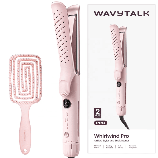 Chapinha de Cabelo Wavytalk Whirlwind Pro A12 46W 5 Temperaturas Bivolt Rosa