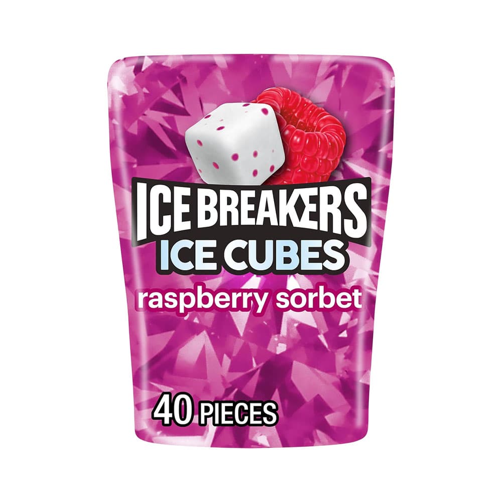 Chiclete Ice Breakers Raspberry 90G 40 Unidades