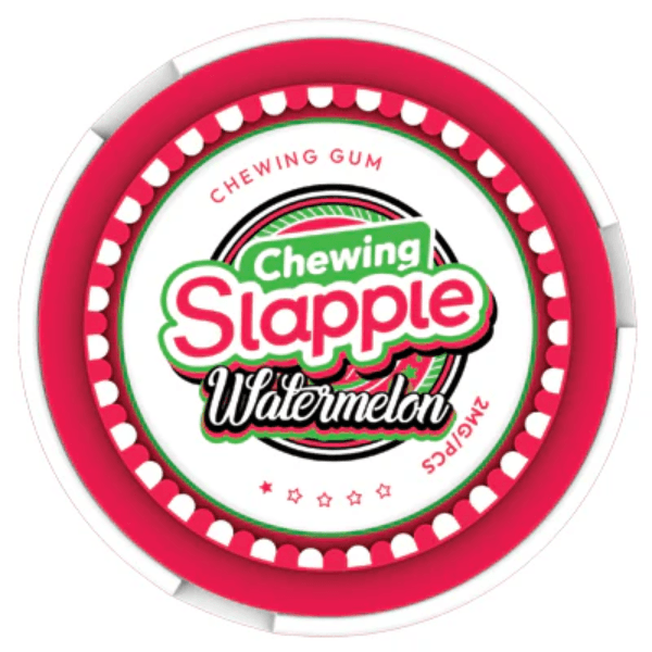 Chiclete Goma Mastigável Chewing Slapple 2MG Com 40 Unidades Sabor Melancia