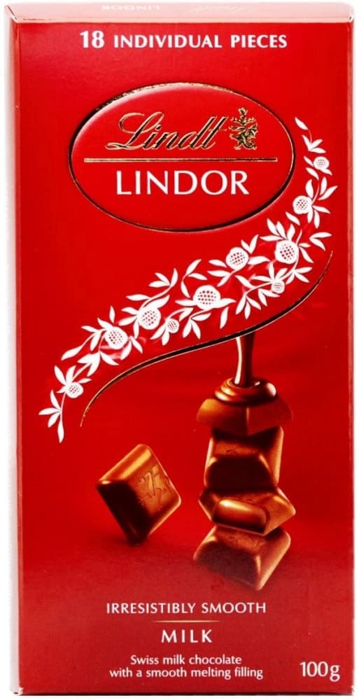 Chocolate Lindt Lindor 18 Peças 100G