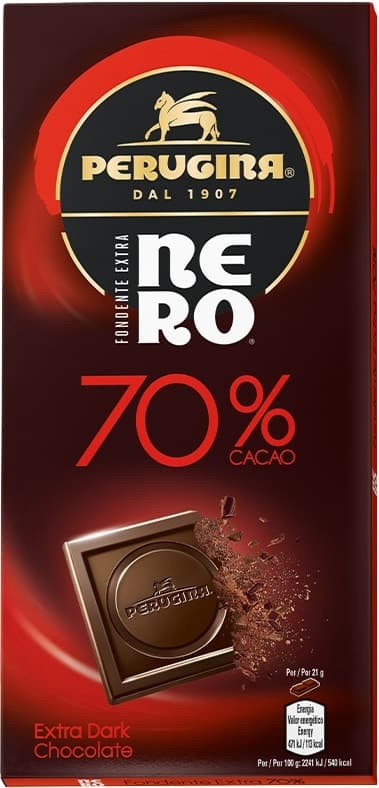 Chocolate Perugina Nero 70% Cacau Extra Amargo - 85G