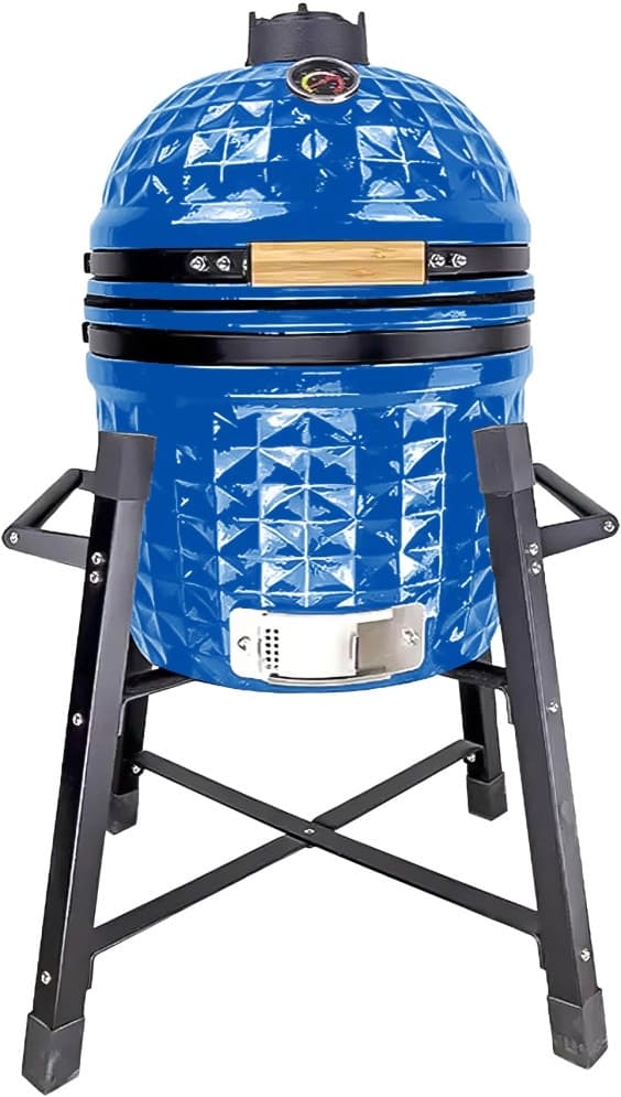 Churrasqueira de Cerâmica Auplex Kamado 15" Azul